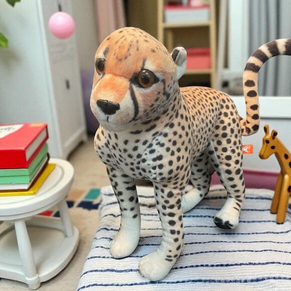 Wild Republic Plush Cheetah Living Earth Shower Nursery Safari Shower Gift 15” - Picture 1 of 13